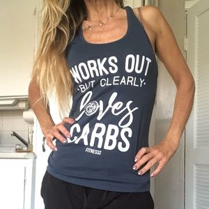 Tank Navy Tee Top S